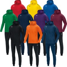 JAKO Classico Trainingsanzug Polyester mit Kapuze Polyesteranzug Training M9450