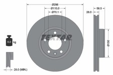 Textar bremsscheibe - 2x,