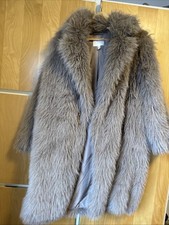 H&M Mantel Flauschig Braun