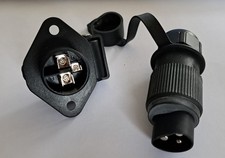 Steckdose 3-polig 12V Stecker Anhänger 3-Polig wasserdicht