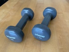 „Neopren“ Kurzhantel im 2er  - Set (2 x 1 KG) in grau von ENERGETISCH