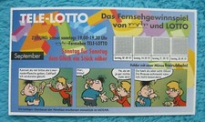 MOSAIK ABRAFAXE TELE-LOTTO Schein MDR September 1997 Sachsen-Anhalt Lotto-Toto