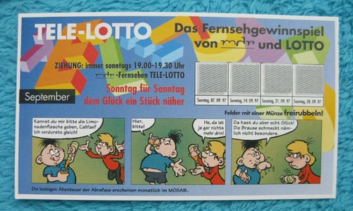 Mosaik abrafaxe tele lotto - mosaik,