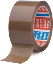 tesa Packband 64014 tesapack Paketklebeband Klebeband braun transparent