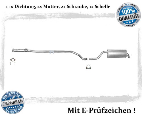 Auspuffanlage für fiat grande - für,