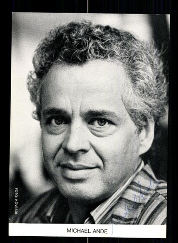 Michael ande autogrammkarte - michael,