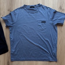 Prada Shirt blau Rundhals Blau