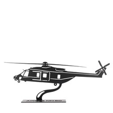 Airbus NH90 Hubschrauber Metallsilhouette