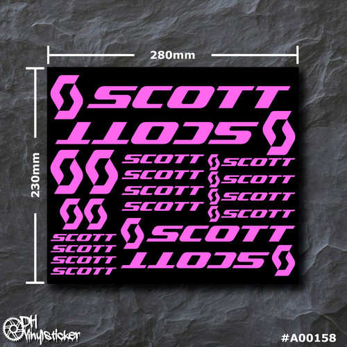 Scott sticker pink - scott,