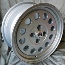 15 Zoll Felgen A1 7x15" 4x98 ET25 58,6 Silber Alfa Fiat Lancia 1,8i 124 Coupe...