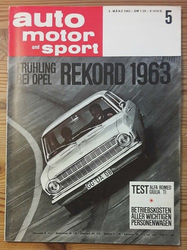 Auto motor sport - sport, 05/63