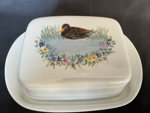 Butterdose handgemalt - butterdose,