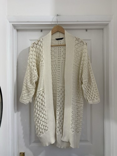 Damen pfauen creme häkel stil - creme,
