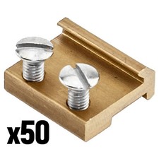 50x Schienenverbinder 15 mm für Gleise Spur-G Garteneisenbahn Anlagenbau Zubehör