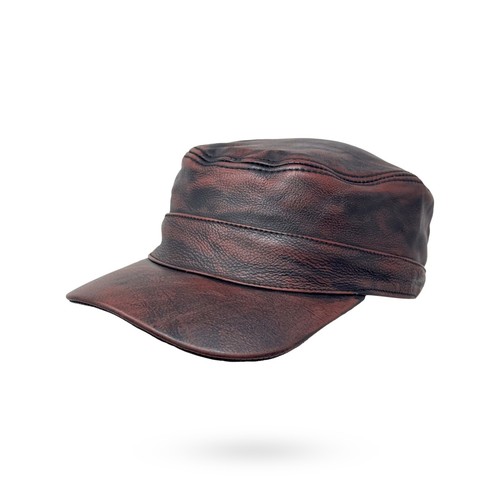 Ledercap basecap rindsleder - basecap,