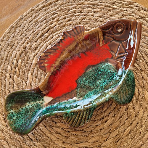 Vallauris keramik fisch schale - keramik,