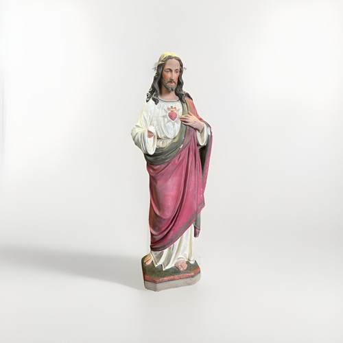 Große herz jesu gips figur - herz-jesu,
