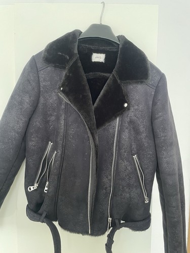 Bikerjacke mit fell für damen - bikerjacke,