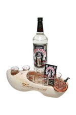 BEHN Friesengeist 56% 1l,6 Gläser,Pfännchen,Streichhölzer Holzschuh