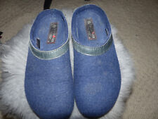 Hausschuh Haflinger Filzhausschuhe, Flair Soft Blau Größe 38