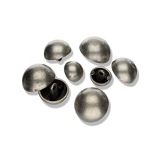 2x Trachtenknopf Metall