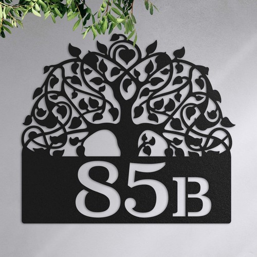 Hausnummernschild design - design, - 