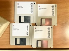 Kit 4 Floppy System 6.0.8 für  Macintosh Plus, SE, 512Ke und Classic in Englisch