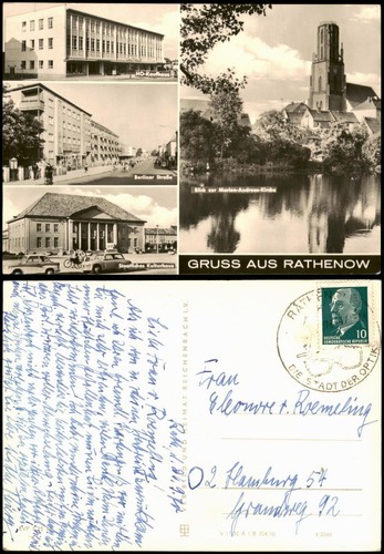 Ansichtskarte rathenow - ansichtskarte,