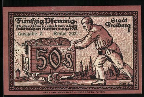 Notgeld freiberg 1918 - i.,