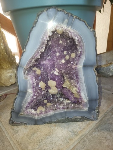 Amethyst achat druse - druse, mit