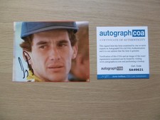 Ayrton Senna Autogramm signed