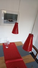 Hängeleuchte Lampe rot aus