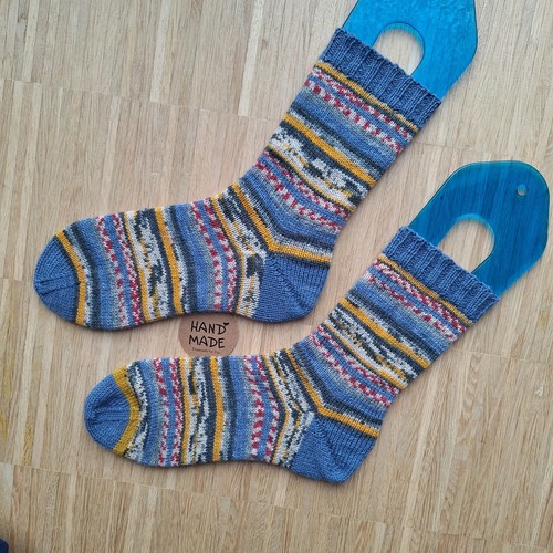 Wollsocken handgestrickt gr - wollsocken,