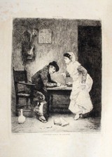 Jules James Rougeron Spanien Schreiber Brief Gitarre Katalanien Porron  Wein