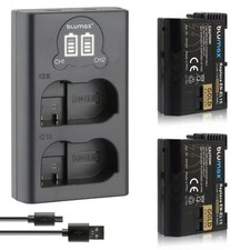 2x Akku + LCD Lader für Nikon