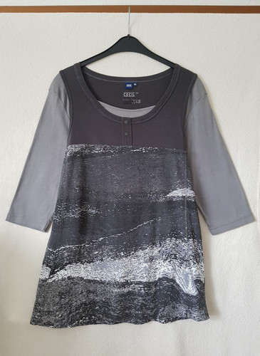 Cecil arm shirt taupe - 3/4,