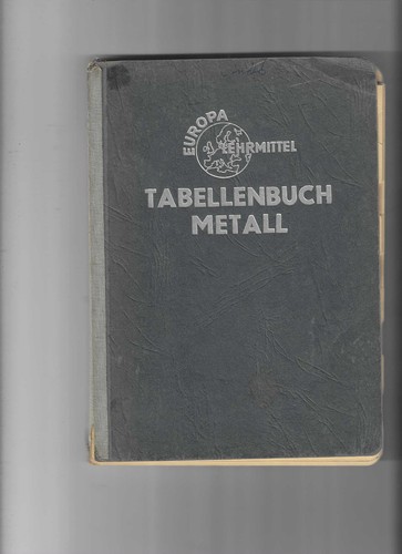 Europa lehrmittel tabellenbuch - europa,