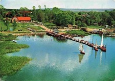 Duemmer -See Diepholz Niedersachsen Strand Huede Aalraeucherei Fliegeraufnahme