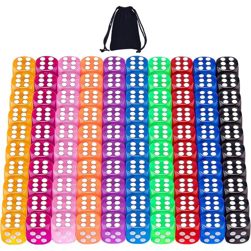 100x 12mm bunte seitige - 100x,