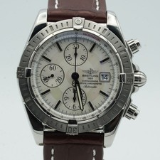 BREITLING CHRONOMAT EVOLUTION A13356 LÜNETTE WEISS TOP MOP PERLMUTT BR518