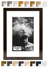 Bilderrahmen Fotorahmen "New Modern" mit Passepartout in 16 Farben