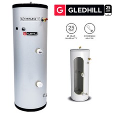 Gledhill ES 120L Direkt Unbelüftet Warmwasserspeicher Edelstahl 25 Jahre