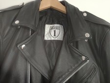 Highway 1 Motorrad-Lederjacke Bikerjacke Echtleder Schwarz Gr. L – Top Zustand