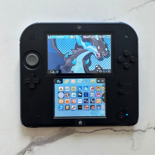 Nintendo 2ds schwarz blau - schwarz/blau, |