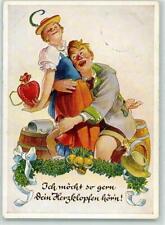 39187983 - Ich moecht so gern dein Herzklopfen hoern! Herz Bierkrug Dirndl Nr
