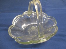 Kleines ovales Glaskörbchen