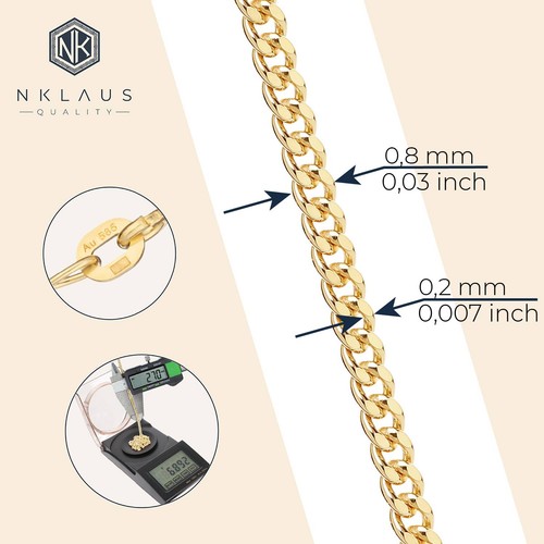 Panzerkette massiv gelb gold - panzerkette,