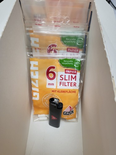 Gizeh slim filter papier - papier, 40x