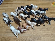 Schleich Pferde Sammlung 21 Stück Verschiedene Mix Spielen Kinder +Zaunelemente 