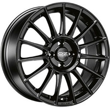 1x OZ SUPERTURISMO LM matt black + silver lettering 7.5Jx17 5x100 ET35